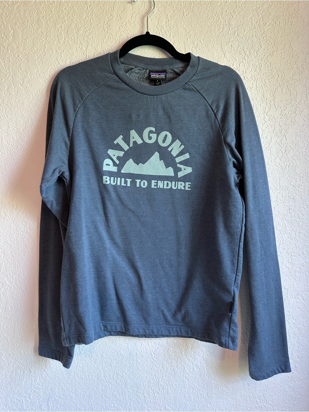 Patagonia womens Long-Sleeve Logo sweatshirt Tee in Slate Blue